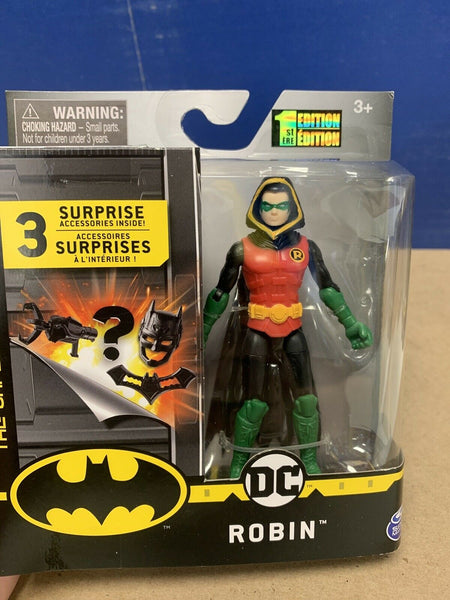 Spin Master DC The Caped Crusader Hooded Robin 4 Inch Action Figure